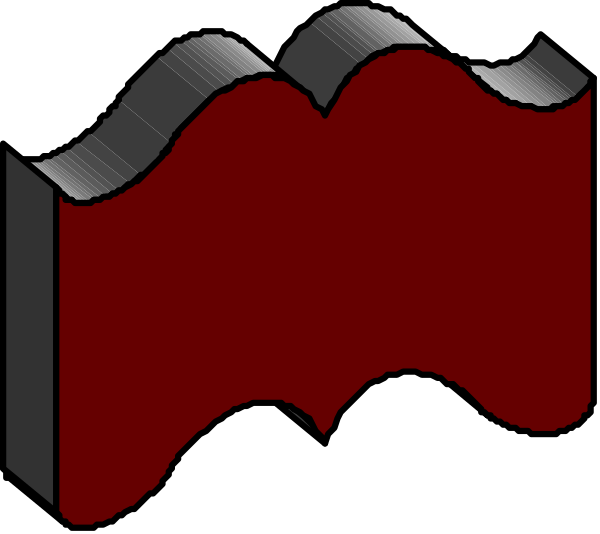 The image shows a red banner with white text on it against an indistinct background that appears to be black.