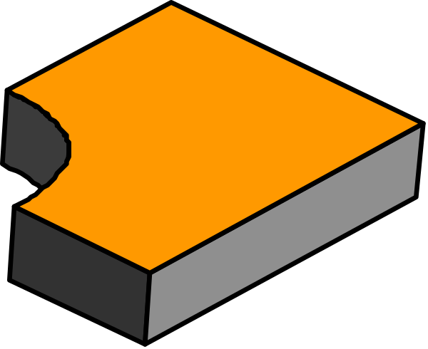 The image shows a simple black and white illustration of two puzzle pieces placed next to each other on what appears to be an orange background with no additional context provided about their location within a larger scene.