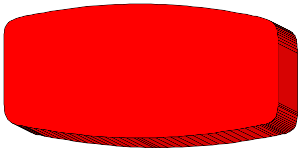 The red light on a black background with an object that resembles a camera lens to its right side.