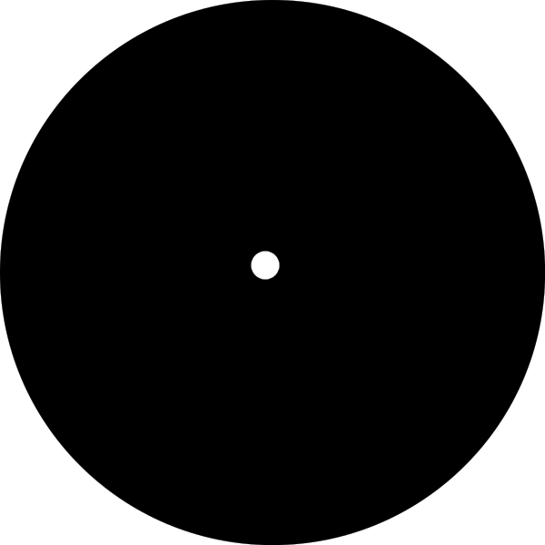 The black background of a night sky with only two white dots representing stars visible against it.
