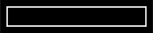 The image shows a simple black and white line drawing of an object that resembles a barbell with weights on either end.