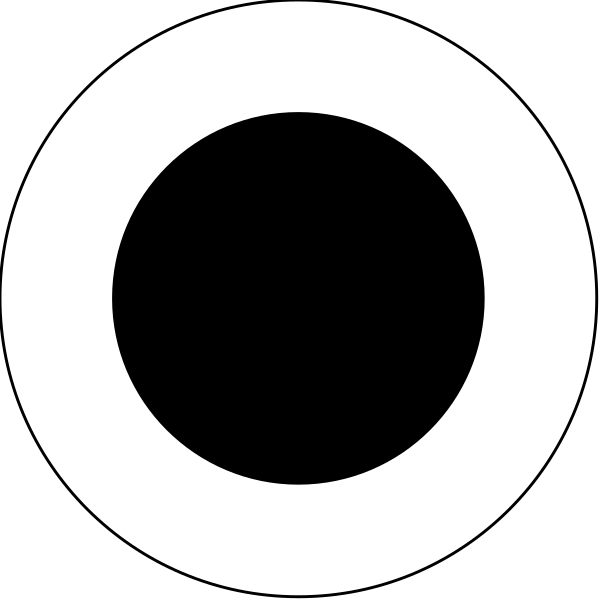 The logo of a company with an 'o' inside it on black background