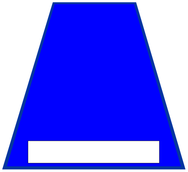 The image shows a blue directional sign with white arrows pointing to different directions: left (blue), straight ahead (white) and right (red).