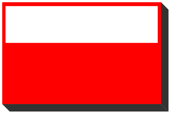 The image shows a red battery with white stripes on it against a gray background.