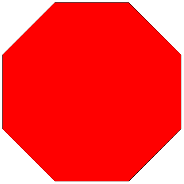 The image shows a red stop sign with two smaller signs on either side of it against an indistinct background that does not provide any additional context about location or environment.