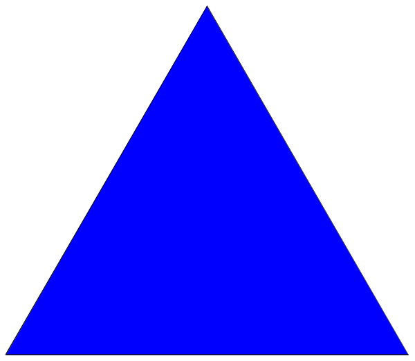 The image shows a simple geometric shape resembling an abstract mountain range with three peaks against a dark background on what appears to be a computer screen displaying a graphical user interface element such as a window control button, which is typically used in software applications for minimizing or maximizing windows.