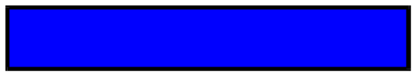 The image shows a blue line on top of another horizontal gray line against a light grey background with no other discernible elements present in this small clip-art format.