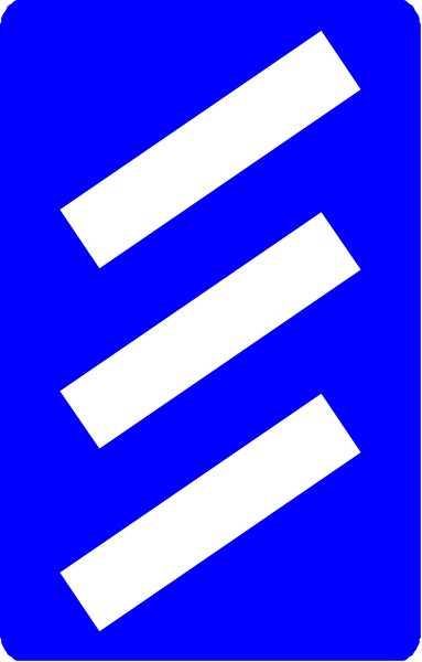 The image shows a blue flag with white stripes on it against an indistinct background.