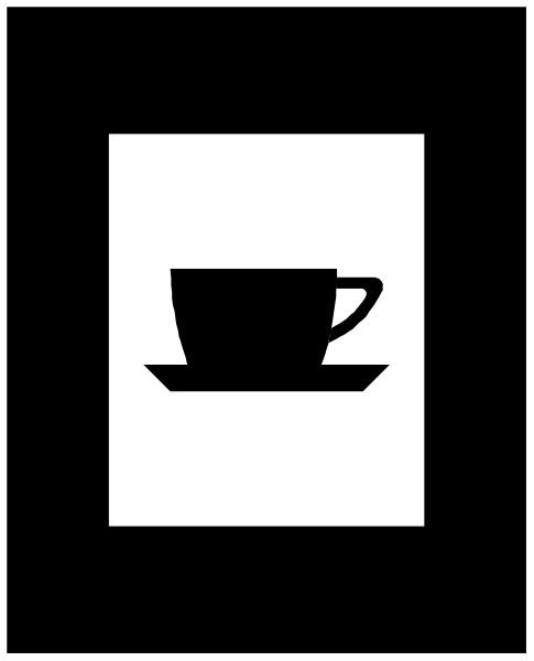 The image shows a coffee cup on top of an empty plate with two saucers beneath it against a white background.