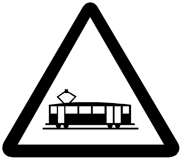 The black and white logo features a train on top of an icon that represents water with waves crashing below it.