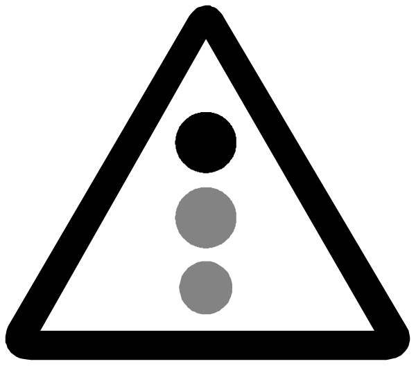 The image shows a black and white logo with three circles arranged vertically on top of each other within an equilateral triangle shape against a light background.