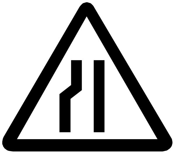 The image shows a black and white graphic of an upside down triangle with two lines intersecting at its center forming what appears to be a stylized letter 'T'.