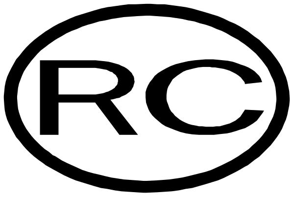 The logo of a company with an oval shape containing text inside it.