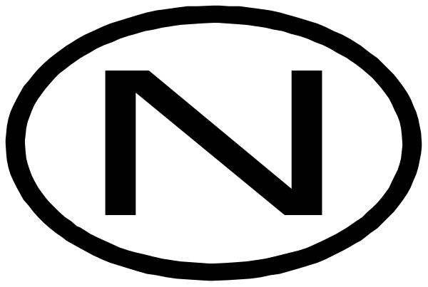 The logo of a company with an oval shape containing text inside it on top of another rectangular background that has its own design element in one corner.