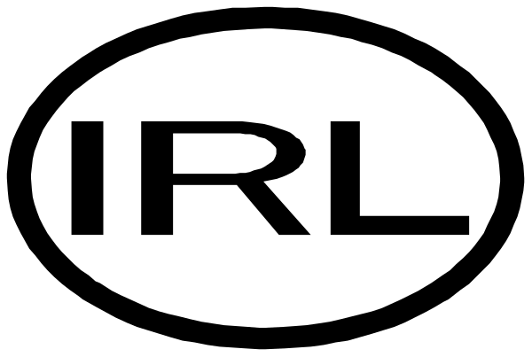The logo of IRL (Internet Relay Chat).