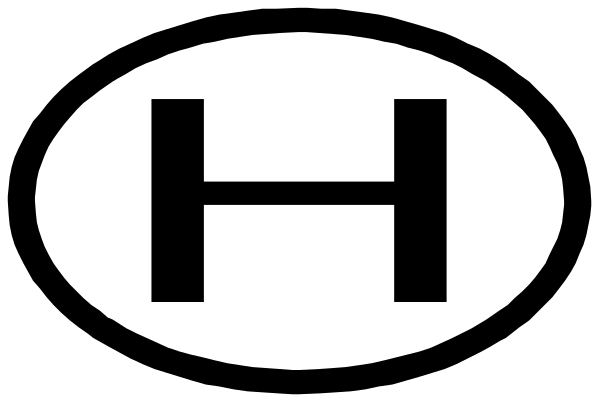 The image shows a logo with an abstract design resembling letters "H" and "P," possibly representing initials of a company or organization.