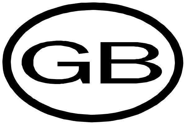 The logo of a company with an oval shape containing text inside it.