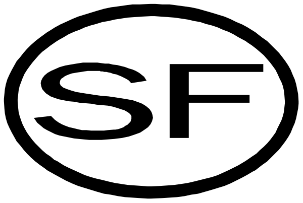 The logo of a company with letters "SF" on it.
