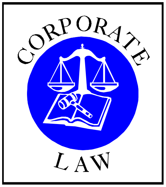 The logo of a law firm named "Corporate Law."