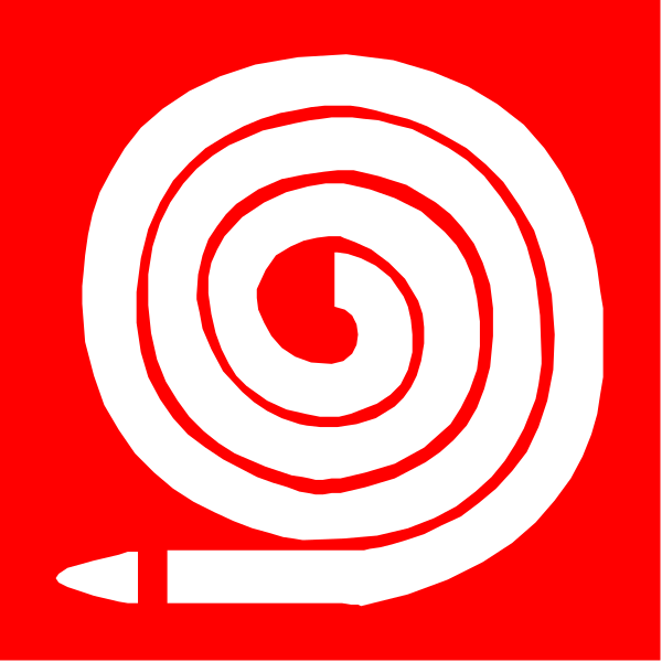 The image shows a red logo with white text that reads "D&G" inside an icon resembling two intertwined snakes forming a circle around what appears to be a target-like shape in the center, which is not clearly defined due to its small size and lack of detail.