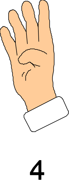 The image shows a hand with fingers spread out against an abstract background that appears to be made up of vertical lines.