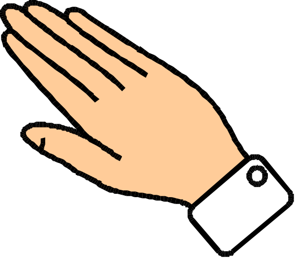 The image shows a hand with fingers spread out against a black background.