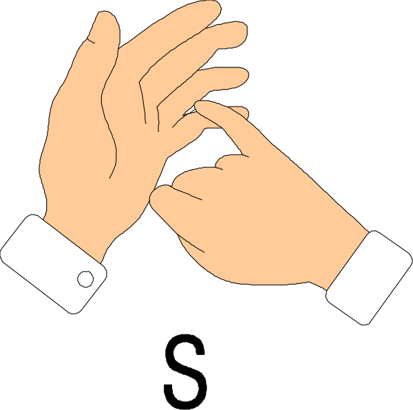 The black and white cartoon shows two hands clapping together with a celebratory gesture on each hand's palm.
