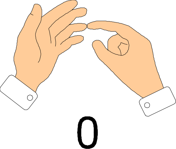 The image shows a cartoon of two hands with fingers forming an "OK" sign against a black background.