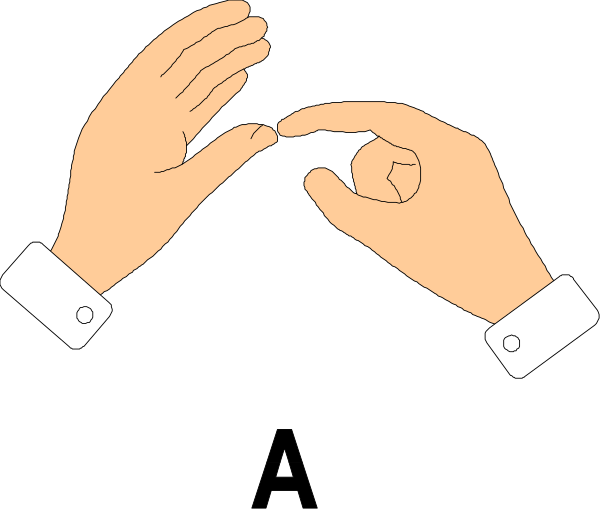 The image shows a cartoon of two hands with fingers forming an "OK" sign against a black background.