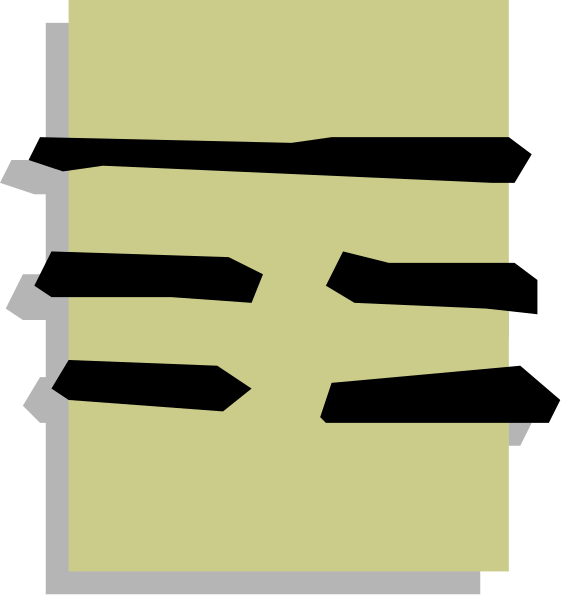 The image shows a simple black and white line drawing of two rectangles with lines connecting them at their ends to form an abstract representation that could be interpreted as either stairs going upwards or steps on a ladder leading downward, depending on perspective.
