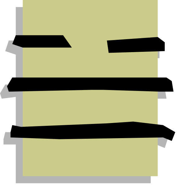 The image shows a simple black and white illustration of two rectangles with lines connecting them to form an abstract pattern resembling a stylized letter 'e'.