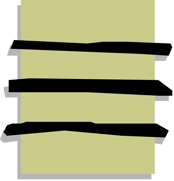 The image shows a simple black and white line drawing of two rectangles with lines connecting them to represent an electrical circuit on paper.