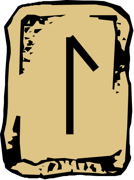 The image shows a stylized depiction of an ancient rune stone with text on it that reads "NORSE RUNE STONE."