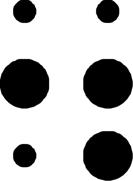 The image shows a black and white striped pattern with no distinguishable content within it; there is nothing to count as this appears to be an abstract design rather than depicting any specific objects or scenes.