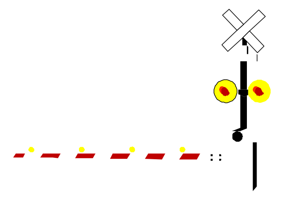 The image shows a black cat with red eyes sitting on top of an object that resembles a Christmas tree; there is also what appears to be a small white figure in front of them both.