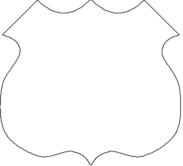 The image shows a black and white pattern with various shapes including rectangles, circles, stars, and lines that create an abstract design resembling stylized leaves on branches against a dark background.