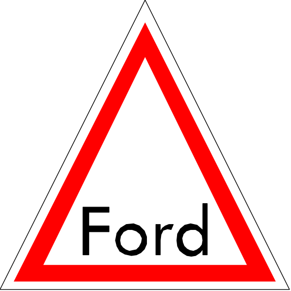 The image shows a red triangle with an exclamation mark inside it on top of what appears to be a black background.