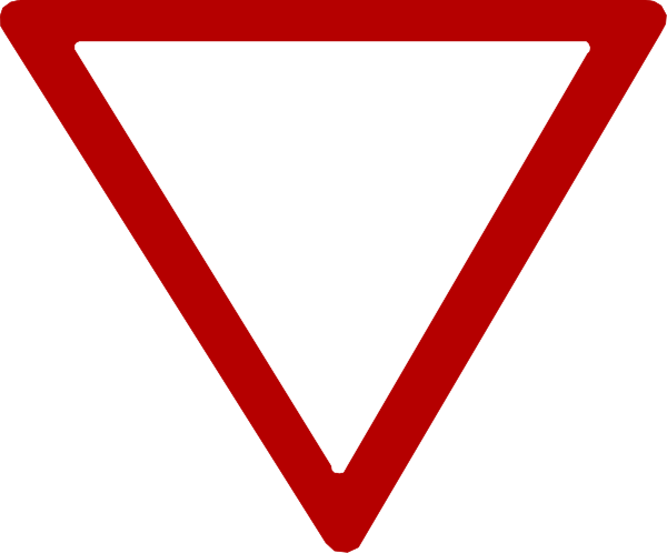 The image shows a red triangle with white borders inside of which there's an exclamation mark symbolizing caution or warning.