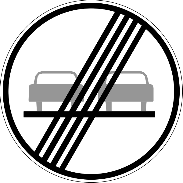 The image shows a black and white icon with three circular signs indicating prohibitions: no parking (a car symbol), no entry to vehicles carrying passengers under 16 years of age at any time except between midnight and noon, and no overnight stopping from Monday through Saturday during daylight hours or on Sunday. There is also an additional sign that says "no trucks" with a truck icon below it. The signs are arranged in two rows against a black background. Each circle contains the symbol for its respective prohibition within a white border.