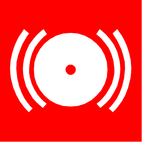 The image shows a red logo with an icon of a record player inside it on top of what appears to be a sound wave symbol below.