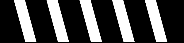 The image shows a black checkered pattern with white lines forming an optical illusion of depth on what appears to be a gray background.