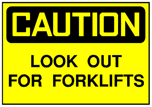 The image shows a caution sign with text that reads "CAUTION LOOK OUT FOR FOOD TRUCKS."