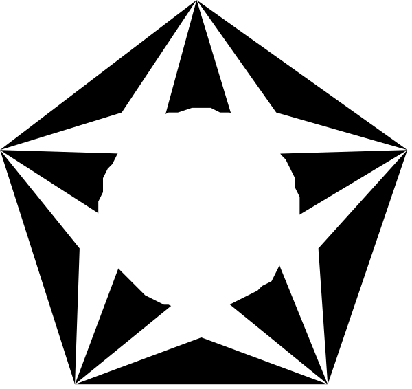 The image shows a black circle on top of another smaller white circle against an indistinct background that appears to be dark in color.