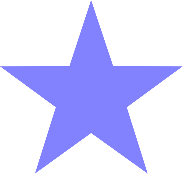 The image shows a blue star on a black background with no additional details visible due to its size.
