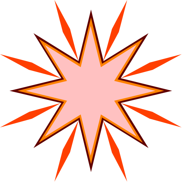 The image shows a bright explosion with red and orange hues against a black background.