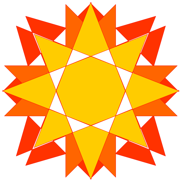 The image shows a stylized sun with rays extending outward from its center, set against a dark background.