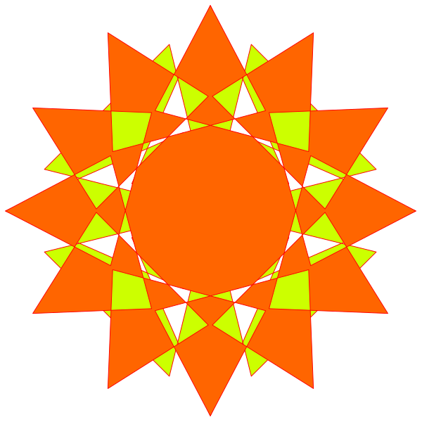 The image shows a stylized sun with rays emanating from it against a black background.