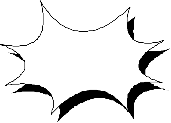 The image shows a black and white pattern with various shapes including circles and an irregular shape that resembles a stylized letter 'b'.