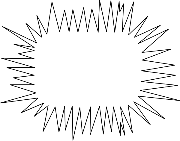 The image shows a black line with two white rectangles on either side of it against a gray background.