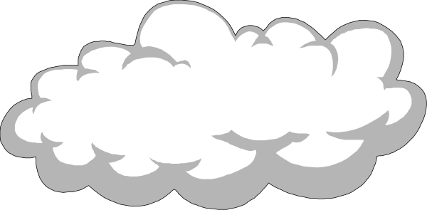 The image shows a black and white cloud with raindrops falling from it against an indistinct background.